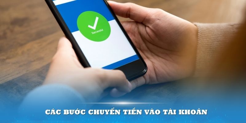 Các bước chuyển tiền vào tài khoản được Thabet thiết kế rất dễ dàng